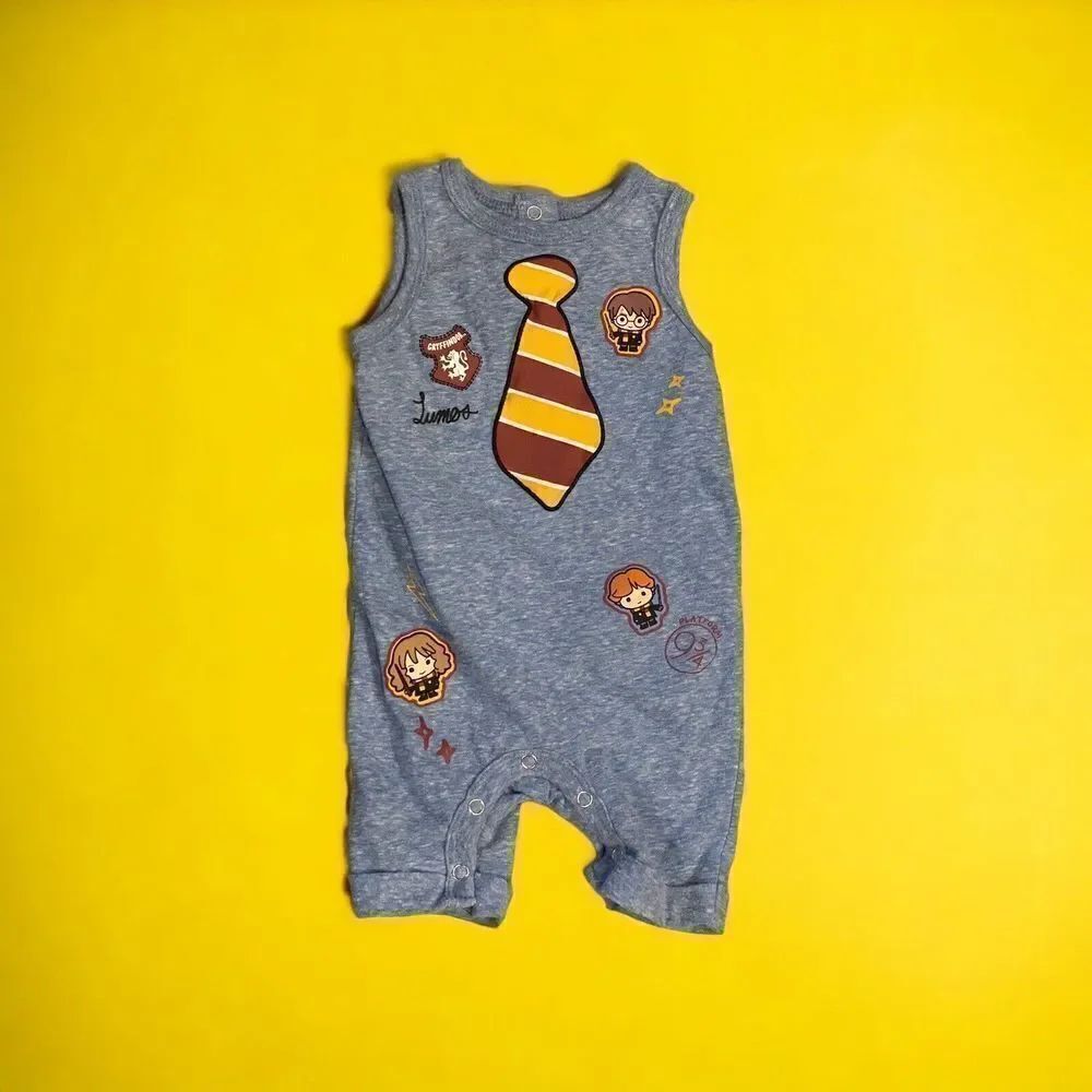 HARRY POTTER Wizarding World Warner Brothers Baby Romper 3-6 Months Halloween